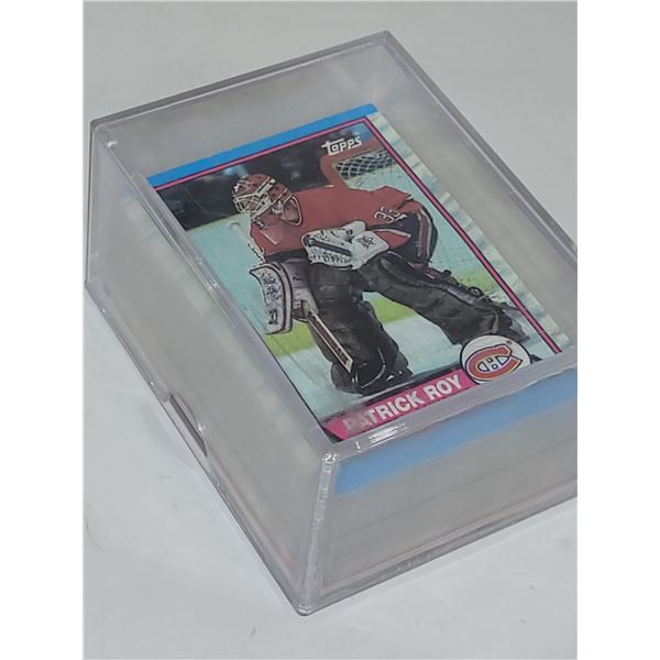 Lot of 67 Patrick Roy 1989-90 NHL Hockey Cards - Mint