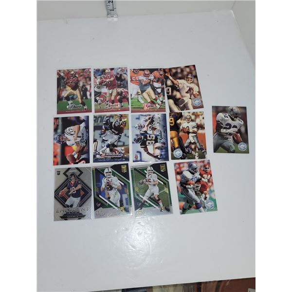 Lot of 13 NFL Football Cards - Mint
