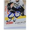 Image 2 : Signed Sidney Crosby Victory Checklist Hockey Card in Top Loader - Mint - Unauthenticated