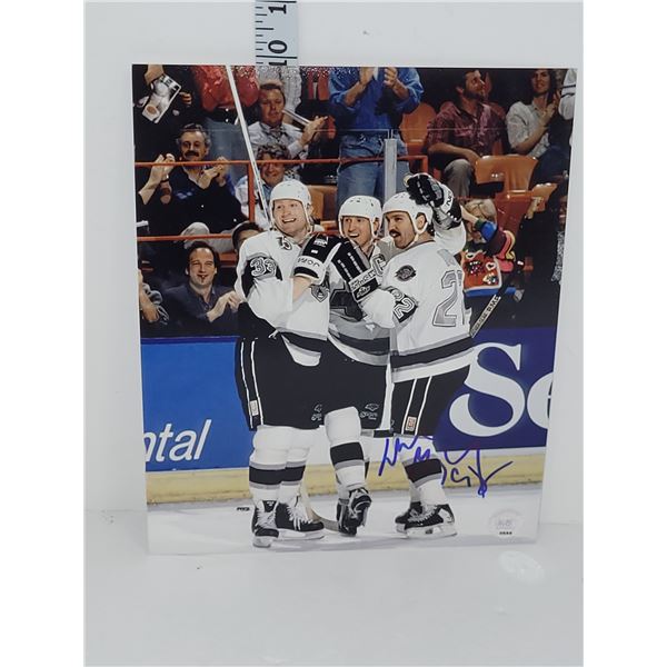 Signed 8x10 Wayne Gretzky Photo LA Kings with COA Sticker