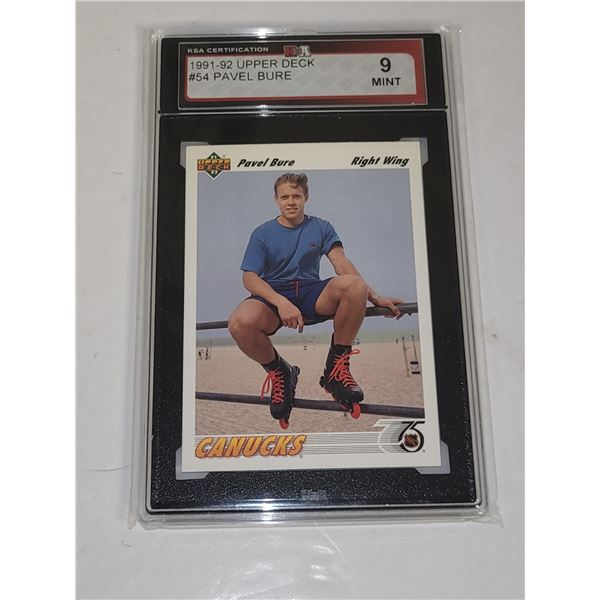 1991-92 Uppder Deck #54 Pavel Bure - graded 9 MINT