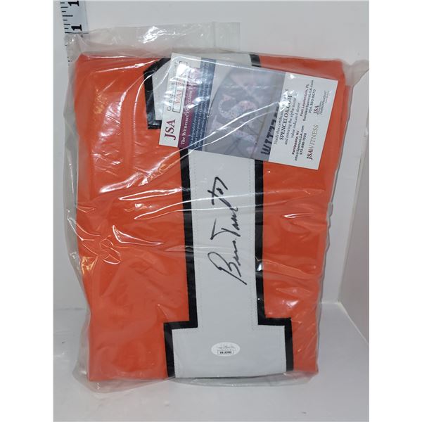 Signed Bernie Parent NHL Flyers Jersey with COA