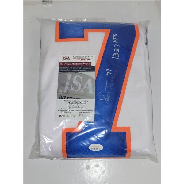 Signed Pierre Turgeon NHL NYI Jersey 1327 Points with COA