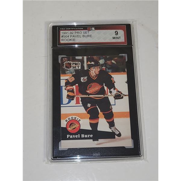 1991-92 Pro Set #564 Pavel Bure Rookie - Graded 9 MINT