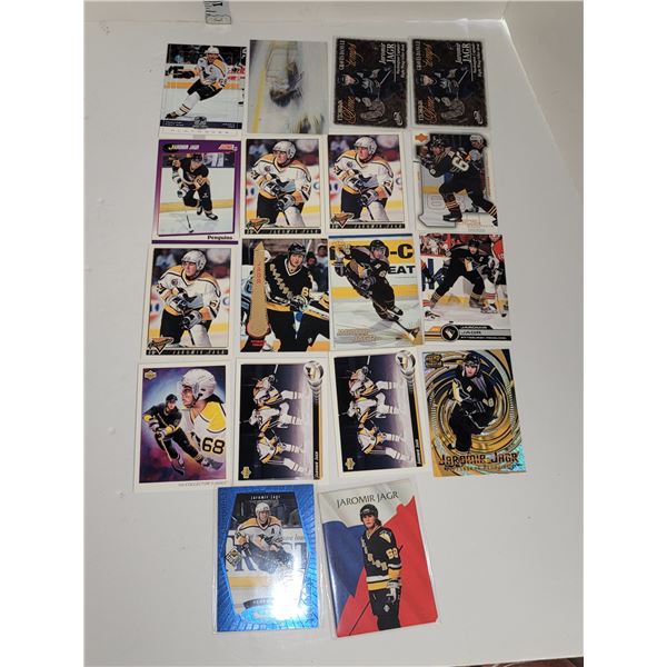 Lot of 18 Jaromir Jagr NHL Hockey Cards - Mint