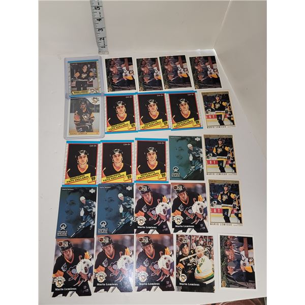 Lot of 25 Mario Lemieux NHL Hockey Cards - Mint