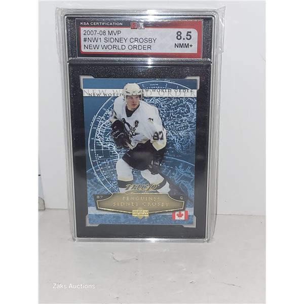 2007-08 MVP #NW1 Sidney Crosby New World Oder - Graded 8.5 NMM+