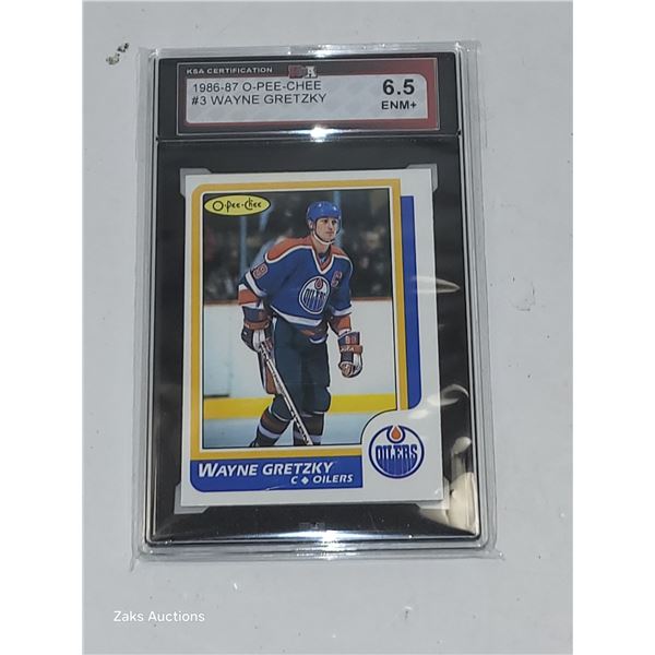 1986-87 O-Pee-Chee #3 Wayne Gretzky - Graded 6.5 ENM+