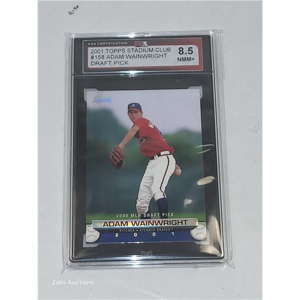 2001 Topps Stadium Club #158 Adam Wainwright Draft Pick - Graded 8.5 NMM+
