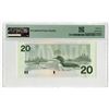 Image 2 : Bank of Canada, 1991, $20, "Printers Essay - Experimental" "DuraNote" Polymer Paper Banknote, Partia