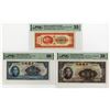 Image 1 : Bank of China & Central Bank of China, 1940 to 1947, Trio of Issued Banknotes
