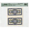 Image 1 : China. Provincial Bank of Honan, 1918, Uncut Back Proof Pair