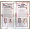 Image 1 : Chinese Imperial Railway, Shanghai-Nanking Railway, 1907  £100,  I/U, 5%  Coupon Bond Pair