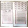 Image 2 : Chinese Imperial Railway, Shanghai-Nanking Railway, 1907  £100,  I/U, 5%  Coupon Bond Pair