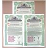 Image 1 : Imperial Chinese Government, 1911, Hukuang Railways, £20, I/U, 5% Sinking Fund Gold Coupon Bond Trio