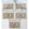 Image 2 : Germany. Reichsbanknote, 1910, Issued Banknote Quintet