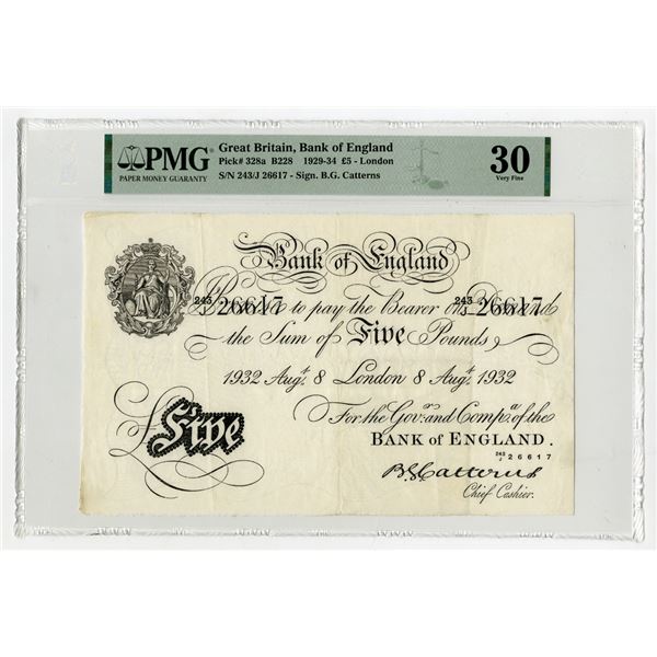 Bank of England, 1932, Issued Banknote