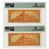 Image 2 : Bank of Greece, 1954, Pair of Issued Banknotes