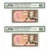 Image 1 : Iran. Bank Markazi, ND (1974-79), Pair of Issued Banknotes
