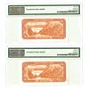 Image 2 : Iran. Bank Markazi, ND (1974-79), Pair of Issued Banknotes