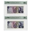 Image 1 : Isle of Man Government, ND (1961), Issued Banknote Pair.