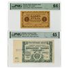 Image 1 : Russia. State Treasury Note and Currency Note Issued Pair of Banknotes, 1918 and 1921