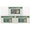 Image 1 : Yemen Arab Republic Currency Board, ND (1969), Trio of Issued Banknotes