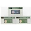 Image 2 : Yemen Arab Republic Currency Board, ND (1969), Trio of Issued Banknotes