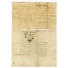 Image 2 : Revolutionary War Discharge Document and Final Payment Lot of 2 Pieces, March 23, 1783