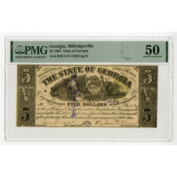 State of Georgia, 1864, Issued Banknote