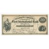 Image 1 : Nelson's College, First International Bank, 1870 College Currency Note