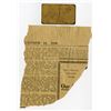Image 2 : F. Evans, Sutler, 11th Regiment Vermont Volunteers, 10 cents Cardboard Sutler Scrip or Chit. ND (ca.