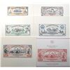 Image 1 : Kingdom of Hawaii, 1879 Currency Series Silver Certificates of Deposit, Reprint Proof Souvenir Card 