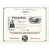 Image 1 : Shetucket Bank of Connecticut, 1860's Bank Draft With 2 Santa Claus Vignettes, 1993 ABN Reprint