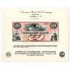 Image 1 : Peoples' Bank, 1993 ANA Souvenir Card Reprints of 1860 Obsolete Banknote