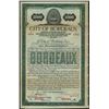 Image 1 : France. City of Bordeaux, Loan of 1919, Specimen Gold Coupon Bond.