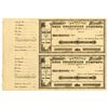 Image 1 : Hawaiian Bell Telephone Co., ND (1880s), Uncut pair of Unissued Stock Certificates