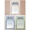 Image 1 : Erie Railroad Co., 1915, Specimen Series D, Gold Coupon Bond Trio