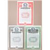 Image 1 : Interborough Rapid Transit Co., 1913, Specimen Gold Coupon Bond Trio With 2 Unlisted Denominations