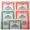 Image 1 : City of Atlanta, 1946, Specimen Municipal Bond Quintet for Airport, Sewage, Fire, and Auditorium Imp