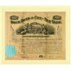 Image 1 : Dock Bond of the City of New York, 1870, I/C and Framed Bond