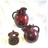 Image 1 : Depression Glass Royal Ruby Glass A