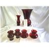 Image 1 : Depression Glass Royal Ruby Glass A