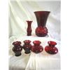 Image 2 : Depression Glass Royal Ruby Glass A