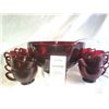 Image 1 : Depression Glass Royal Ruby Glass A
