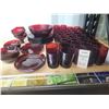 Image 1 : Depression Glass Royal Ruby Glass A