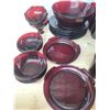 Image 2 : Depression Glass Royal Ruby Glass A