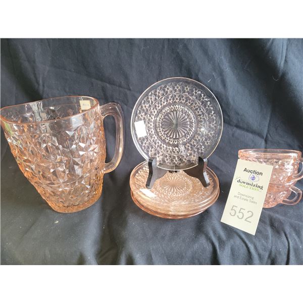 Pink Holiday Glass 1947 A