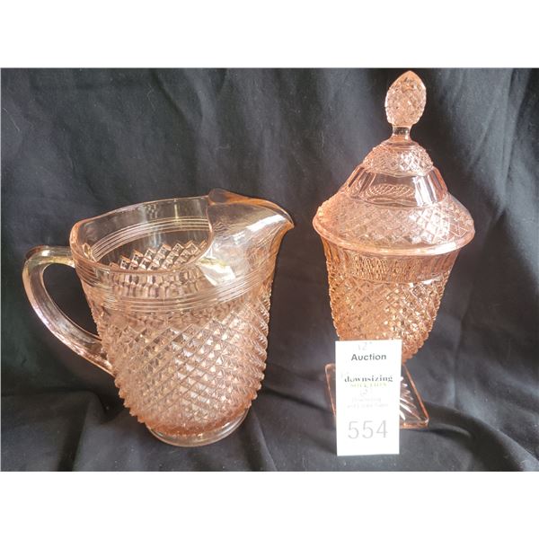 Depression Pink Glass A