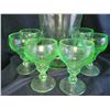 Image 6 : Uranium Glass Cocktail Set A